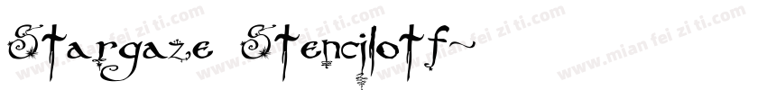 Stargaze Stencilotf字体转换